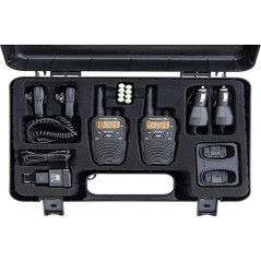 Radio PMR Stabo Freecomm 700 Box 8CH VOX Radio FM 0.5W IPX2 600mAh 2 pièces