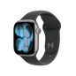 Apple Watch Series 11 [GPS 42 mm] Montre connectée avec boîtier Gris sidéral et Bracelet Sport Noir. Score de Sommeil, Moniteur 