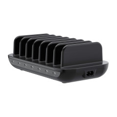 Conceptronic OZUL07B 160W 7-Port USB-PD Ladestation, USB-C x 7, PD 3.0, Drinnen, AC, 20 V, Schwarz