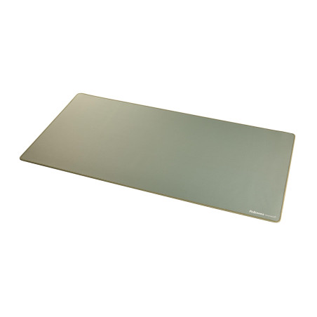 Fellowes Breyta Tapis de bureau sous main large – Sauge – Base antidérapante en caoutchouc, bords cousus résistants, protection