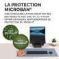 Fellowes Breyta Tapis de bureau sous main large – Bleu – Base antidérapante en caoutchouc, bords cousus résistants, protection M
