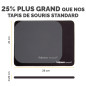 Fellowes Breyta Tapis de Souris Ergonomique Extra-Large – Noir – Base antidérapante en Caoutchouc, Bords Cousus résistants, Prot Fellowes Breyta Tapis de Souris Ergonomique Extra-Large – Noir – Base antidérapante en Caoutchouc, Bords Cousus résistants, Prot