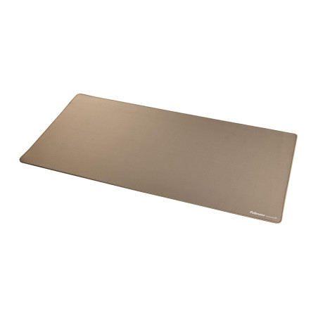 Fellowes Breyta Tapis de bureau sous main large – Sable – Base antidérapante en caoutchouc, bords cousus résistants, protection