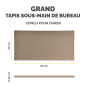 Fellowes Breyta Tapis de bureau sous main large – Sable – Base antidérapante en caoutchouc, bords cousus résistants, protection Fellowes Breyta Tapis de bureau sous main large – Sable – Base antidérapante en caoutchouc, bords cousus résistants, protection