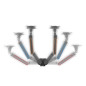 Bras double pour écrans Gaming One For All de 21 à 45 pouces - VESA 75/100 mm - Réglage en hauteur - Inclinaison (80°), pivoteme Bras double pour écrans Gaming One For All de 21 à 45 pouces - VESA 75/100 mm - Réglage en hauteur - Inclinaison (80°), pivoteme