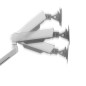 Bras double pour écrans de jeu One For All de 21 à 45 pouces - VESA 75/100 mm - Réglage en hauteur - Inclinaison (80°), pivoteme Bras double pour écrans de jeu One For All de 21 à 45 pouces - VESA 75/100 mm - Réglage en hauteur - Inclinaison (80°), pivoteme