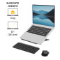Fellowes Support Nomade PC Portable Alumia – Noir – Ergonomique, Pliable, réglable en Hauteur & en Angle – Aluminium recyclé – p Fellowes Support Nomade PC Portable Alumia – Noir – Ergonomique, Pliable, réglable en Hauteur & en Angle – Aluminium recyclé – p