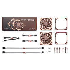 Noctua NF-A12x25 G2 PWM Sx2-PP, Kit avec Deux Ventilateurs pour Installation Push-Pull ou Côte à Côte (Brun)