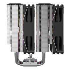 Silentware Titan CPU refroidisseur CPU, Dual-Tower, 6 Heatpipes en cuivre, 2x 120mm PWM ventilateurs, éclairage A-RGB, TDP jusqu