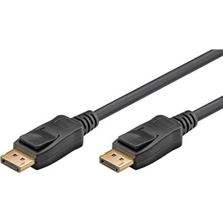 goobay Câble DisplayPort 2.x / 40 Gbit/s, résolution ultra haute 8K, 5 m, câble DP pour jeux et divertissement à domicile, UHBR1