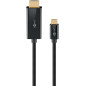 goobay Câble USB-C vers HDMI 2.0 - Connecteurs plaqués or - Résolutions Ultra HD jusqu'à 4 K @ 60 Hz - USB-C vers HDMI pour ordi goobay Câble USB-C vers HDMI 2.0 - Connecteurs plaqués or - Résolutions Ultra HD jusqu'à 4 K @ 60 Hz - USB-C vers HDMI pour ordi