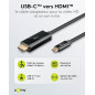 goobay Câble USB-C vers HDMI 2.0 - Connecteurs plaqués or - Résolutions Ultra HD jusqu'à 4 K @ 60 Hz - USB-C vers HDMI pour ordi goobay Câble USB-C vers HDMI 2.0 - Connecteurs plaqués or - Résolutions Ultra HD jusqu'à 4 K @ 60 Hz - USB-C vers HDMI pour ordi
