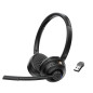 Creative Chat Wireless Casque sans Fil sur Oreille avec Micro Perche à réduction de Bruit, dongle USB, contrôle de la Lecture et Creative Chat Wireless Casque sans Fil sur Oreille avec Micro Perche à réduction de Bruit, dongle USB, contrôle de la Lecture et