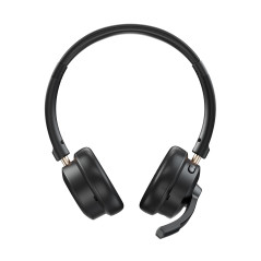 Creative Chat Wireless Casque sans Fil sur Oreille avec Micro Perche à réduction de Bruit, dongle USB, contrôle de la Lecture et