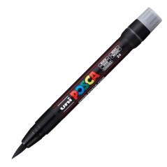 Uni-Ball Posca - Marqueur pinceau Uni-Ball Posca brush noir - PCF350 N