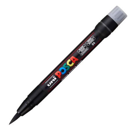 Uni-Ball Posca - Marqueur pinceau Uni-Ball Posca brush noir - PCF350 N