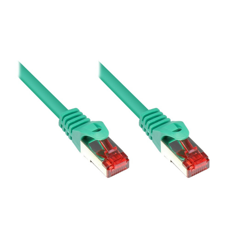 Alcasa 50m Cat6 câble de réseau S/FTP (S-STP) Vert - Câbles de réseau (50 m, Cat6, S/FTP (S-STP), RJ-45, RJ-45, Vert)