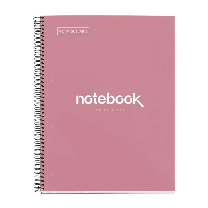 Miquelrius - Cahier A4 à spirale, Notebook Emotions, 80 Feuilles microperforée 90 g/m², Petits carreaux 5 mm, 1 Bande Couleur, C Miquelrius - Cahier A4 à spirale, Notebook Emotions, 80 Feuilles microperforée 90 g/m², Petits carreaux 5 mm, 1 Bande Couleur, C