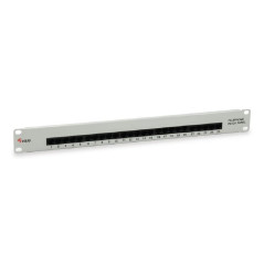 Equip Panneau de Brassage 25 Ports x Cat3 19" 1HE RNIS Clair