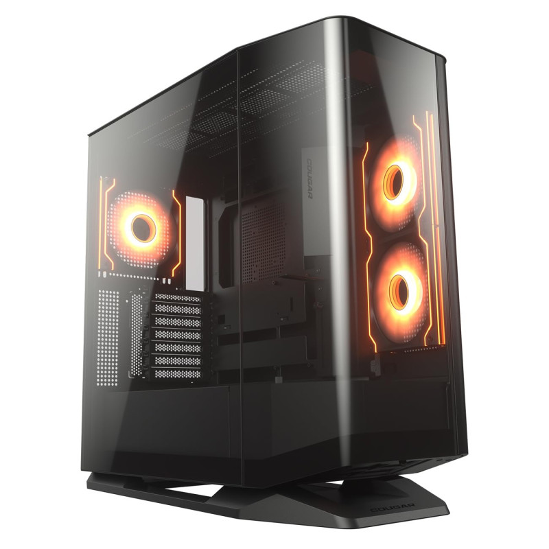 Cougar FV270 Boîtier en PC incurvé en Verre trempé | Intérieur spacieux pour Les Composants Haut de Gamme | avec Un Design de Fl Cougar FV270 Boîtier en PC incurvé en Verre trempé | Intérieur spacieux pour Les Composants Haut de Gamme | avec Un Design de Fl