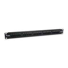 EQUIP 125298 PATCHPANEL 25X CAT3 19 "1U Dual-IDC-COMP. Negro