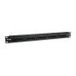 EQUIP 125298 PATCHPANEL 25X CAT3 19 "1U Dual-IDC-COMP. Negro