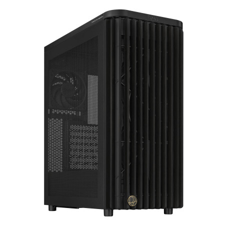 ASUS ProArt PA401 Wood Edition, châssis ATX avec Panneau en Maille, Compatible avec GPU jusqu'à 314 mm, Compatible avec radiateu