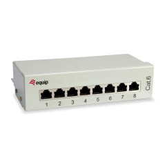 EQUIP 227369 PATCHPANEL 8X RJ45 CAT6 MESA DE 10 "MALETA