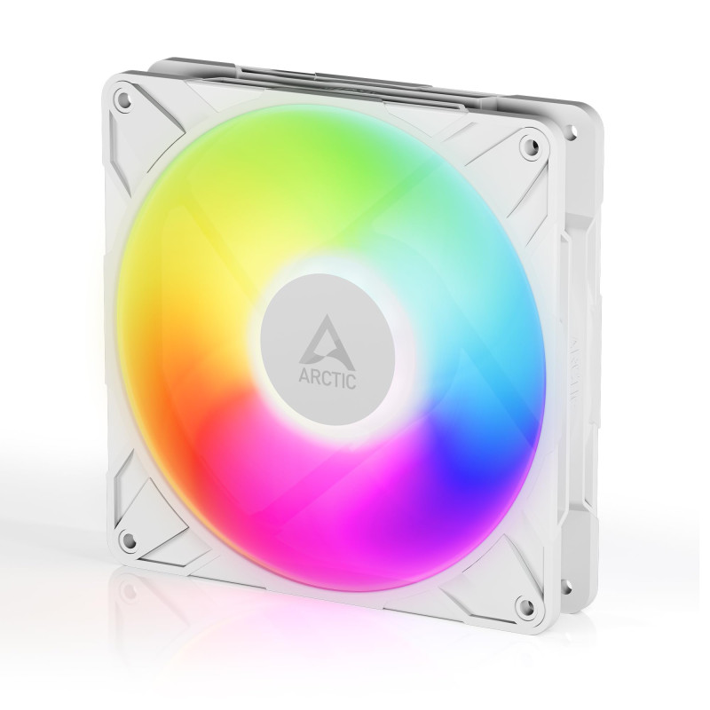 ARCTIC P14 Pro A-RGB (White) - Puissant ventilateur premium, ventilateur PWM 140 mm avec câble en Y séparé, 400-2500 rpm, 0 rpm ARCTIC P14 Pro A-RGB (White) - Puissant ventilateur premium, ventilateur PWM 140 mm avec câble en Y séparé, 400-2500 rpm, 0 rpm