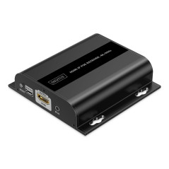 DIGITUS Récepteur prolongateur HDMI PoE IP pour DS-55353 – UHD 4k 60 Hz – HDMI 2.0 – portée jusqu'à 120 m – unité réceptrice – p