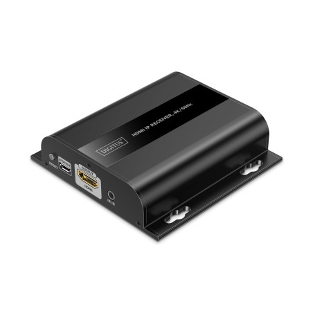 DIGITUS Récepteur prolongateur HDMI IP pour DS-55351 – UHD 4k 60 Hz – HDMI 2.0 – portée jusqu'à 200 m – unité réceptrice – point
