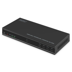 DIGITUS Contrôleur de Mur vidéo HDMI – Signal d'entrée UHD 4k 60 Hz Via HDMI 2.0 ou USB-C – Sortie 4k 30 Hz – Télécommande Inclu