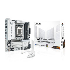 ASUS TUF Gaming B850M-PLUS WIFI7 W Socket de Carte mère AMD AM5 (Micro-ATX, DDR5, PCIe 5.0, 3 emplacements M.2, Realtek 2,5 GB E