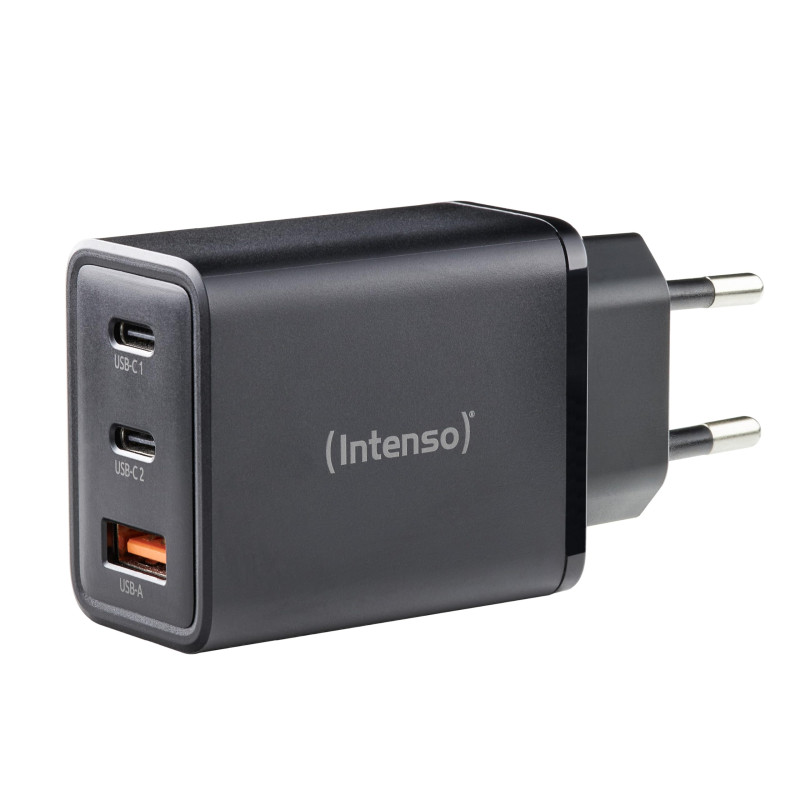 Intenso W65ACC GaN Schwarz Chargeur USB 65 W 1x USB-A, 2X USB-C® Noir intérieure GaN, USB Power Delivery (USB-PD) Intenso W65ACC GaN Schwarz Chargeur USB 65 W 1x USB-A, 2X USB-C® Noir intérieure GaN, USB Power Delivery (USB-PD)