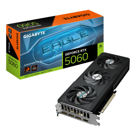 GIGABYTE GeForce RTX 5060 Eagle Max OC 8G Carte Graphique – 8 Go GDDR7, 128 Bits, PCI-E 5.0, fréquence cœur 2550 MHz, 3 x Displa
