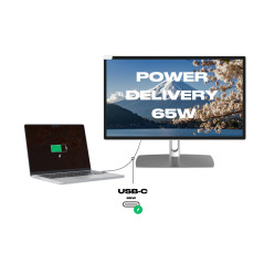 JAPANNEXT Ecran PC Tactile Blanc 21.5" IPS Full HD (1920x1080) avec Bras articulé | HDR | Recharge Via USB-C(65W) Hauteur et Inc