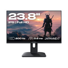 JAPANNEXT Ecran PC Gamer 23.8" IPS Full HD (1920x1080) 200Hz 0.5ms | Hauteur & Inclinaison réglable Haut-parleurs intégrés | G-S