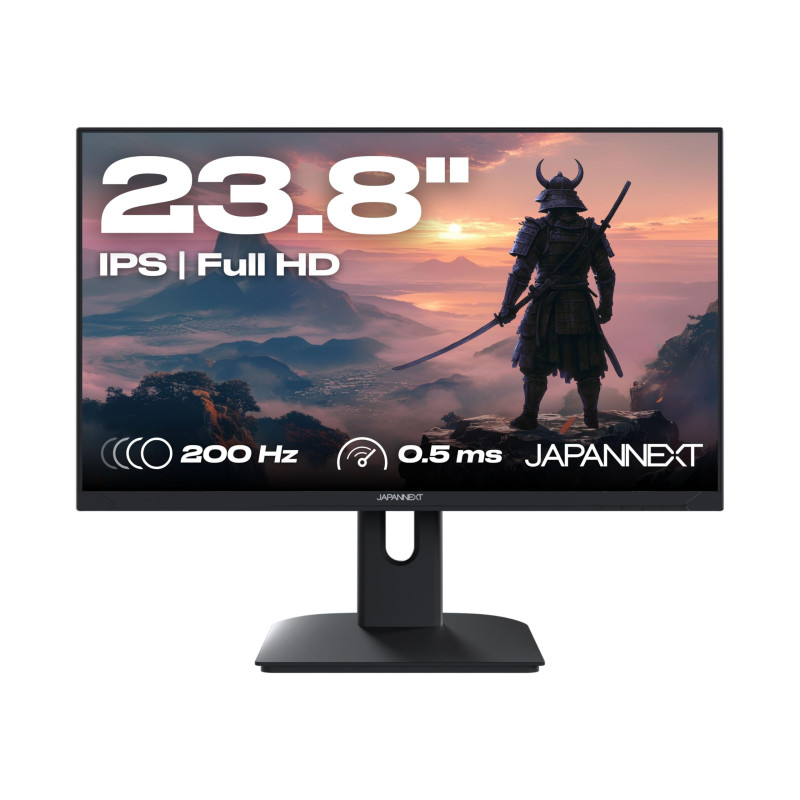 JAPANNEXT Ecran PC Gamer 23.8" IPS Full HD (1920x1080) 200Hz 0.5ms | Hauteur & Inclinaison réglable Haut-parleurs intégrés | G-S JAPANNEXT Ecran PC Gamer 23.8" IPS Full HD (1920x1080) 200Hz 0.5ms | Hauteur & Inclinaison réglable Haut-parleurs intégrés | G-S