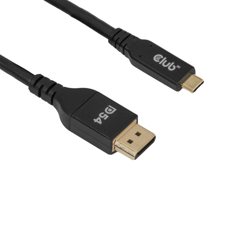 Club3D CAC-1563 Câble bidirectionnel USB-C vers DisplayPort 2.1 DP54 8K120Hz 2m Club3D CAC-1563 Câble bidirectionnel USB-C vers DisplayPort 2.1 DP54 8K120Hz 2m