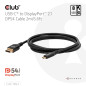 Club3D CAC-1563 Câble bidirectionnel USB-C vers DisplayPort 2.1 DP54 8K120Hz 2m Club3D CAC-1563 Câble bidirectionnel USB-C vers DisplayPort 2.1 DP54 8K120Hz 2m