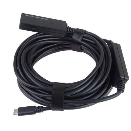 PremiumCord Câble d'extension USB-C avec répéteur M/F mâle vers femelle USB 3.2 Gen 1, 5 Gbit/s, couleur noir, longueur 10 m