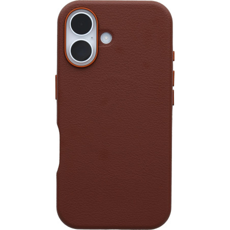 Otterbox Coque Symmetry Series Cactus Leather MagSafe pour iPhone 16, Antichoc, résistante aux Chutes, Coque de Protection Fine,
