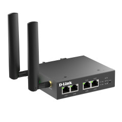 D-Link DWM-314-TP Routeur Modem PoE Multi-Connect 4G | LTE Cat.4 Industriel, Ports PoE+ Doubles, Switch Ethernet 4 Ports, Sécuri