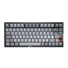 CHERRY KW 300W MX, Clavier Mécanique Compact Hot-Swap, Disposition Française (AZERTY), Éclairage Blanc, pour Windows, Interrupte