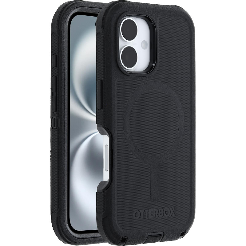 Coque OtterBox Defender Series MagSafe pour iPhone 16, antichoc, résistante aux chutes, ultra robuste, coque de protection, supp
