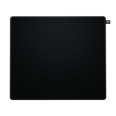 CHERRY XTRFY GP6, Tapis De Souris Gaming en Tissu (460 x 400 x 4 mm), pour Plus De Précision, Surface Ultra-Lisse, Base en Caout