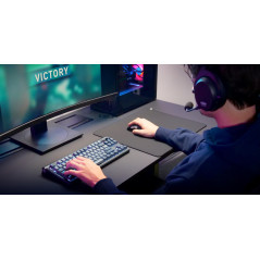 CHERRY XTRFY GP6, Tapis De Souris Gaming en Tissu (460 x 400 x 4 mm), pour Plus De Précision, Surface Ultra-Lisse, Base en Caout