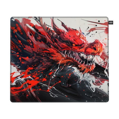 CHERRY XTRFY GP6, Tapis De Souris Gaming en Tissu (460 x 400 x 4 mm), pour Plus De Précision, Surface Ultra-Lisse, Base en Caout