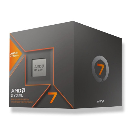AMD Ryzen 7 8700G Processeur (Radeon Graphique Intégré. Ryzen AI. 8 Cœurs/16 Threads. 65W DTP. Socket AM5. Cache 24MO. jusqu'à 5