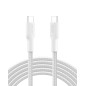 Belkin Eco Câble USB-C vers USB-C avec gaine tressée, 3 m, 240 W, doux au toucher, souple, Câble de recharge rapide, pour iPhone